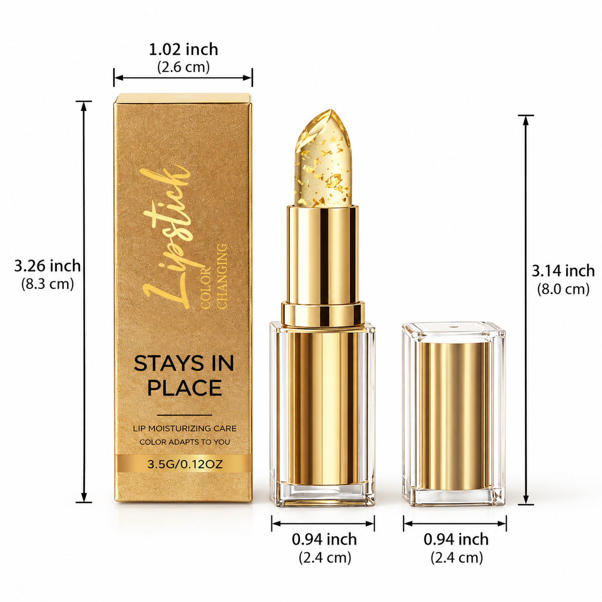 Color-Adapting Moisturizing Lipstick